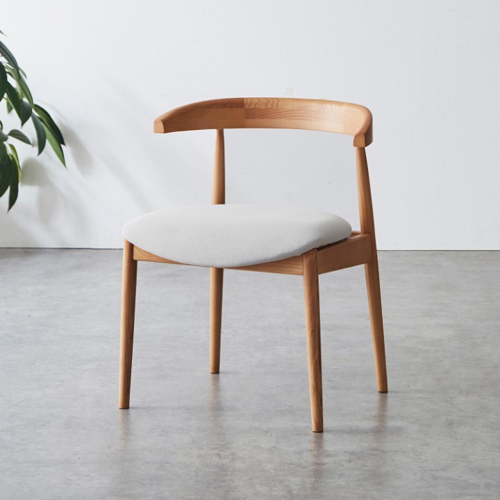 アームチェア / ファブリック座面