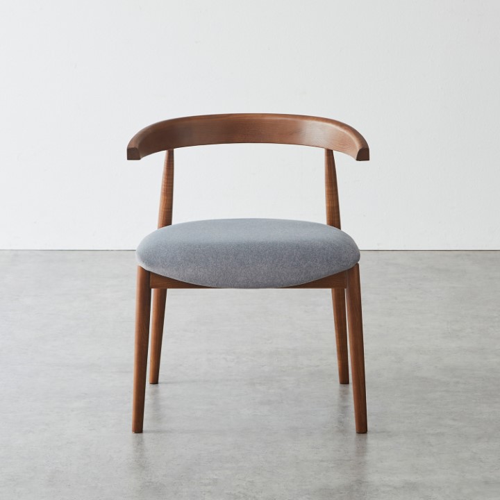 アームチェア / ファブリック座面