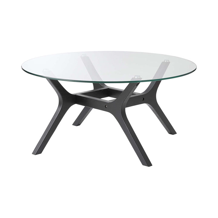 ラウンドガラステーブル