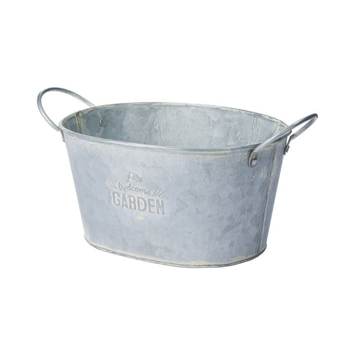 スチールオーバルポットM