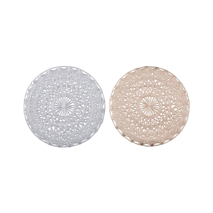 レースストライプソフトマット2個入り