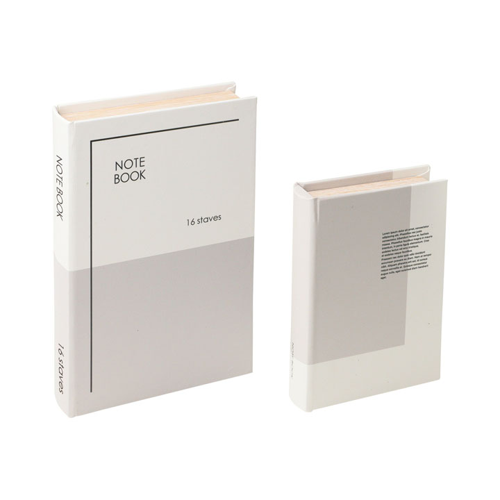 ブックケースノートブックGRY2Pセット