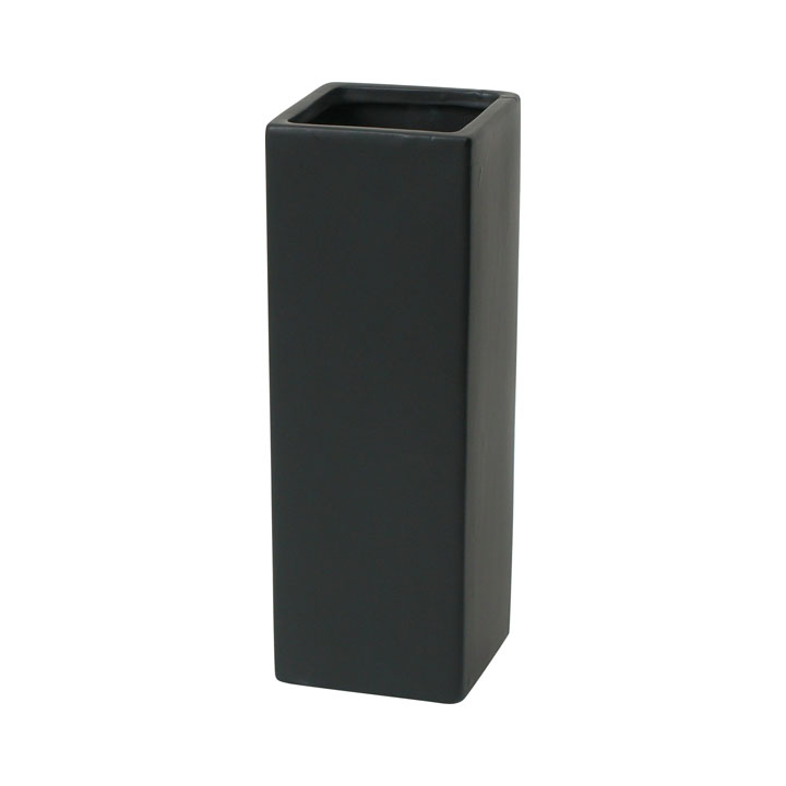 スクエアポット高さ24cm BLK