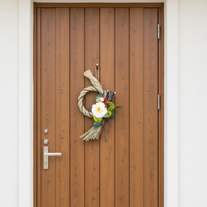 ツバキ しめ縄アレンジ