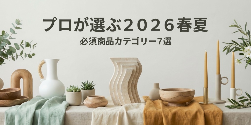 2026年春夏トレンド先取り-プロが今仕入れるべき商品カテゴリー7選-
