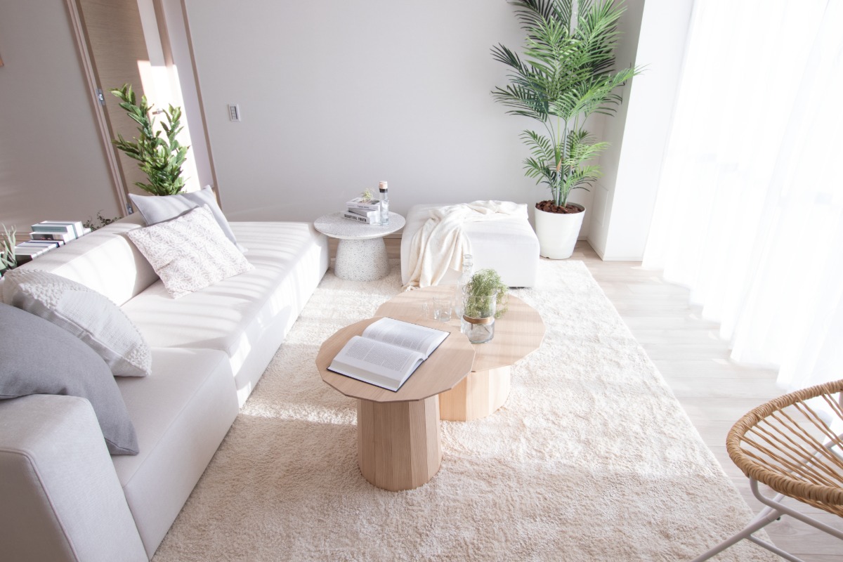 カラーコーディネート 60-30-10ルール リビングルーム ベースカラー アソートカラー アクセントカラー